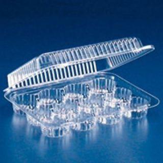 Multiple Cavity Clear Hinged Tray