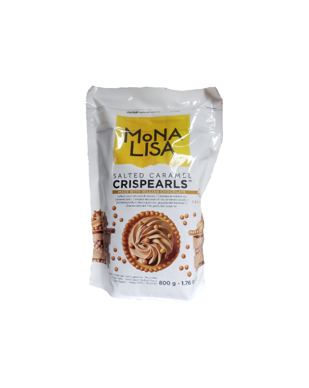 Crispearls Salted Caramel - Biscuits Coated with Salted Caramel Flavor