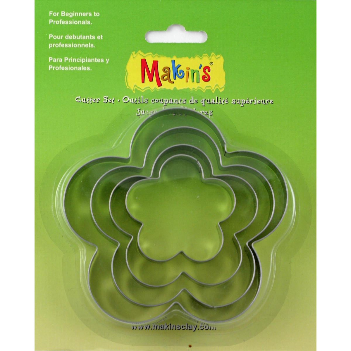 4 Piece Cutter Set - Flower