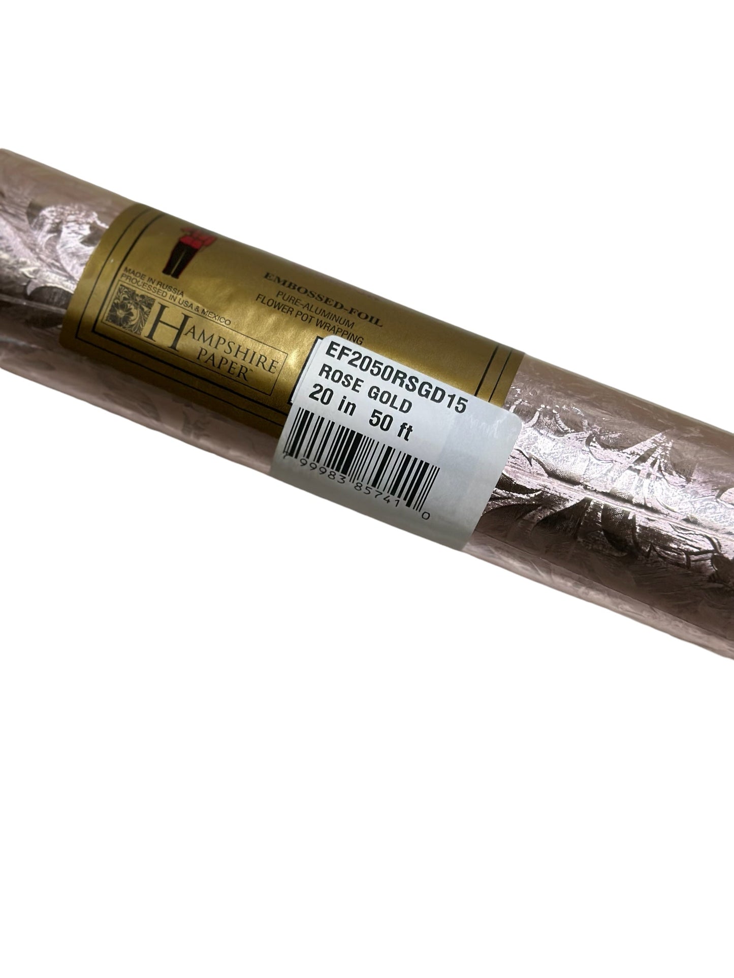 Embossed Foil Rolls - Fernleaf- Rose Gold