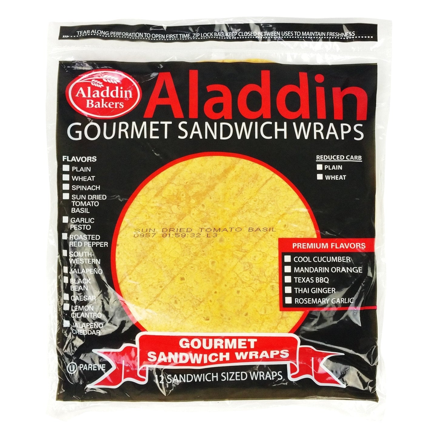 Tomato Basil Sandwich Wraps - 6 bags/12 per bag