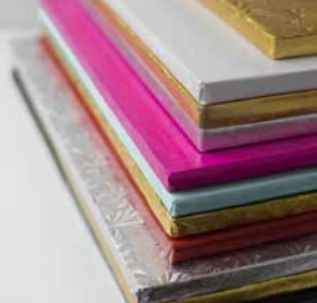 16x16 Square 1/4" Gold Foldover - 24 Pieces