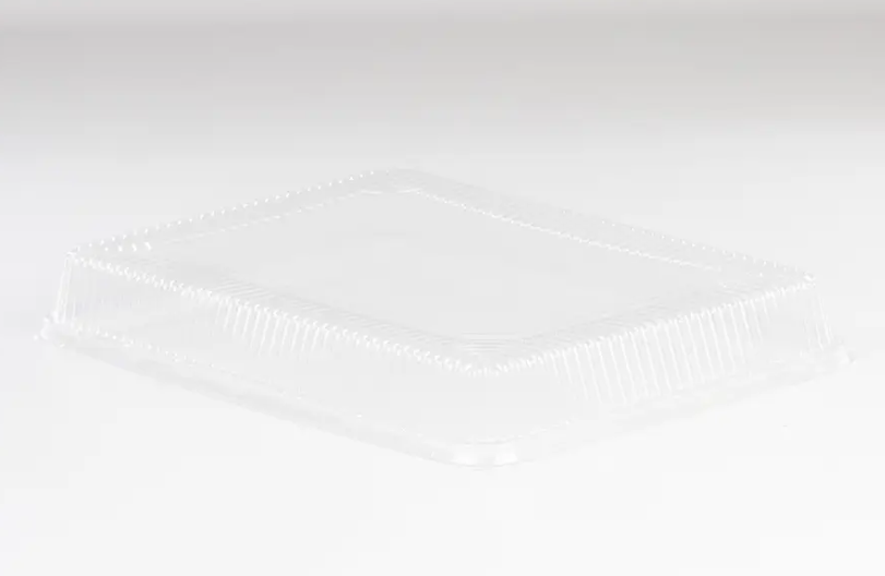 1/2" SH Rectangle Clear Pan Lid - 100