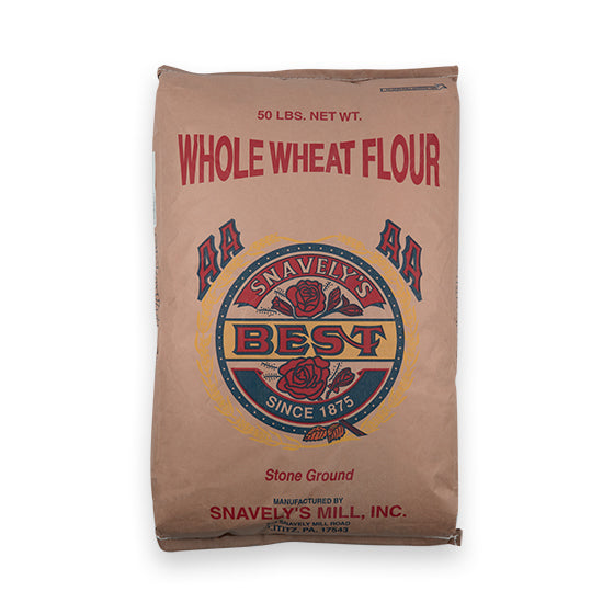 Snavely Mills Medium Whole Wheat Flour 50LB