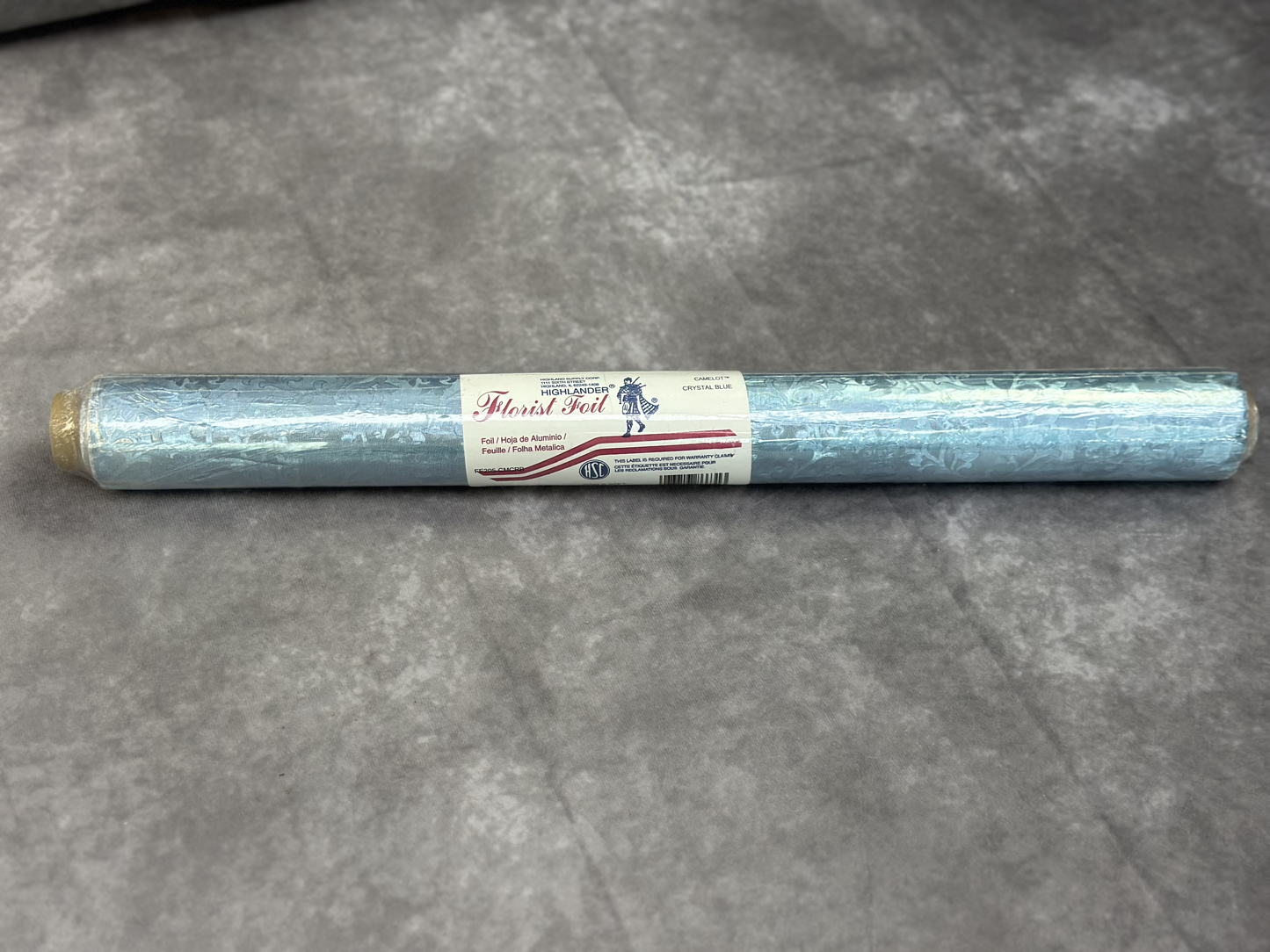 Embossed Foil Roll - Camelot Crystal Blue