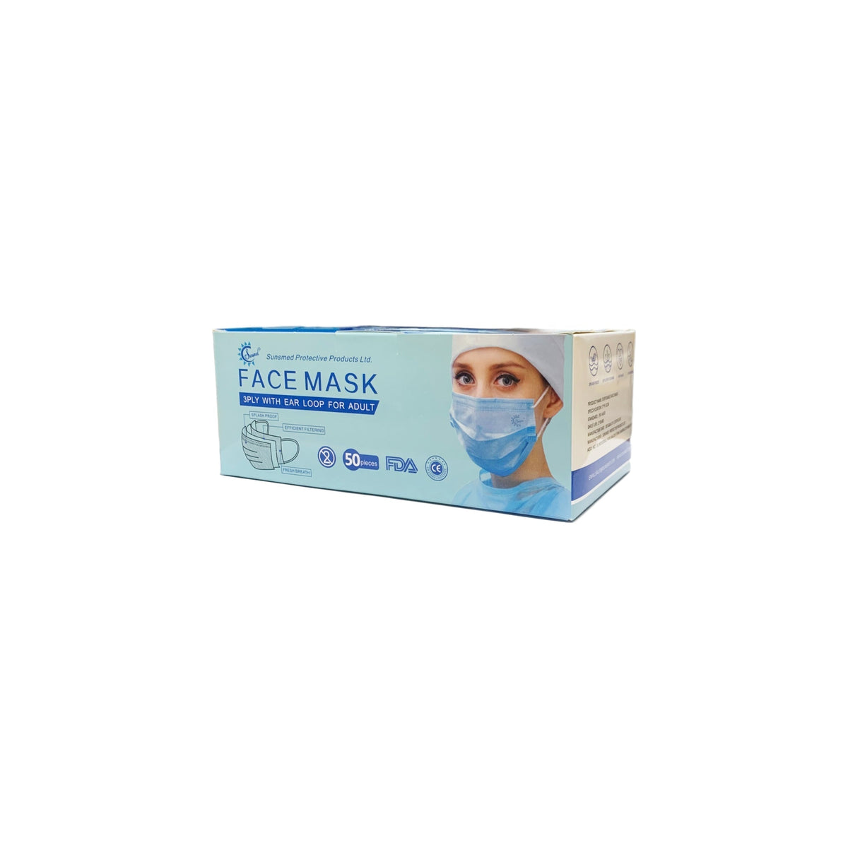 Face Masks Earloop 3PLY (50 Pack)