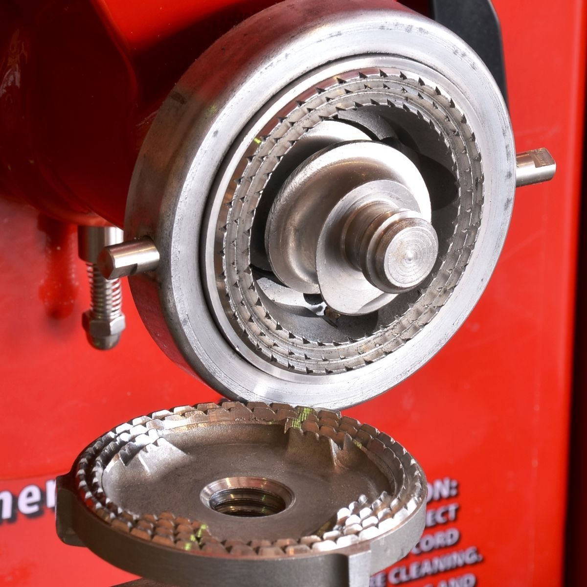 Red Painted Olde Tyme Nut Grinder PN2 (PRE-OWNED)