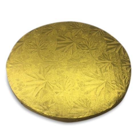 Round Gold Cake Drums - 12"