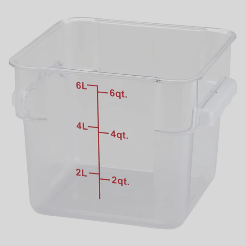 Winco PCSC-6C Container 6 Qt Clear