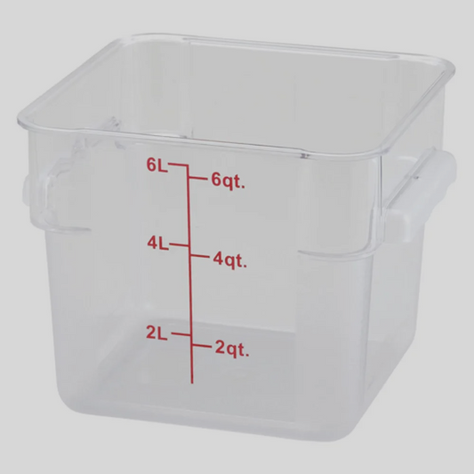 Winco PCSC-6C Container 6 Qt Clear