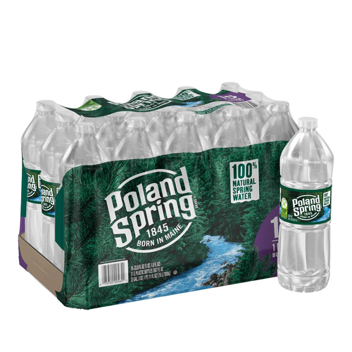 Poland Spring® 100% Natural Spring Water (Case of 15/1 Liter)