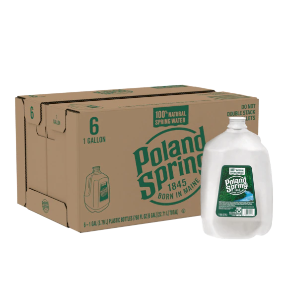 Poland Spring® 100% Natural Spring Water (Case 6/1 GAL)