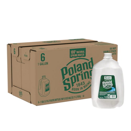 Poland Spring® 100% Natural Spring Water (Case 6/1 GAL)