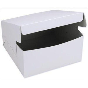 Cake Box 1pc White - 10 x 10 inch - 4 inch - 100 Qty