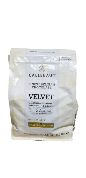 Velvet White Chocolate Couverture Callets - 32% Cacao