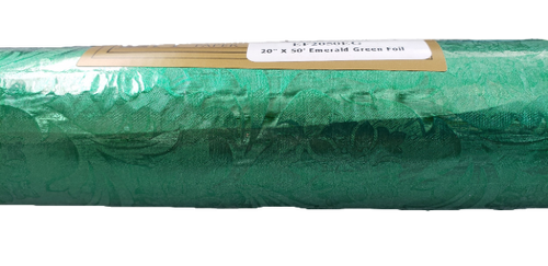 Embossed Foil Roll - Camelot - Emerald Green