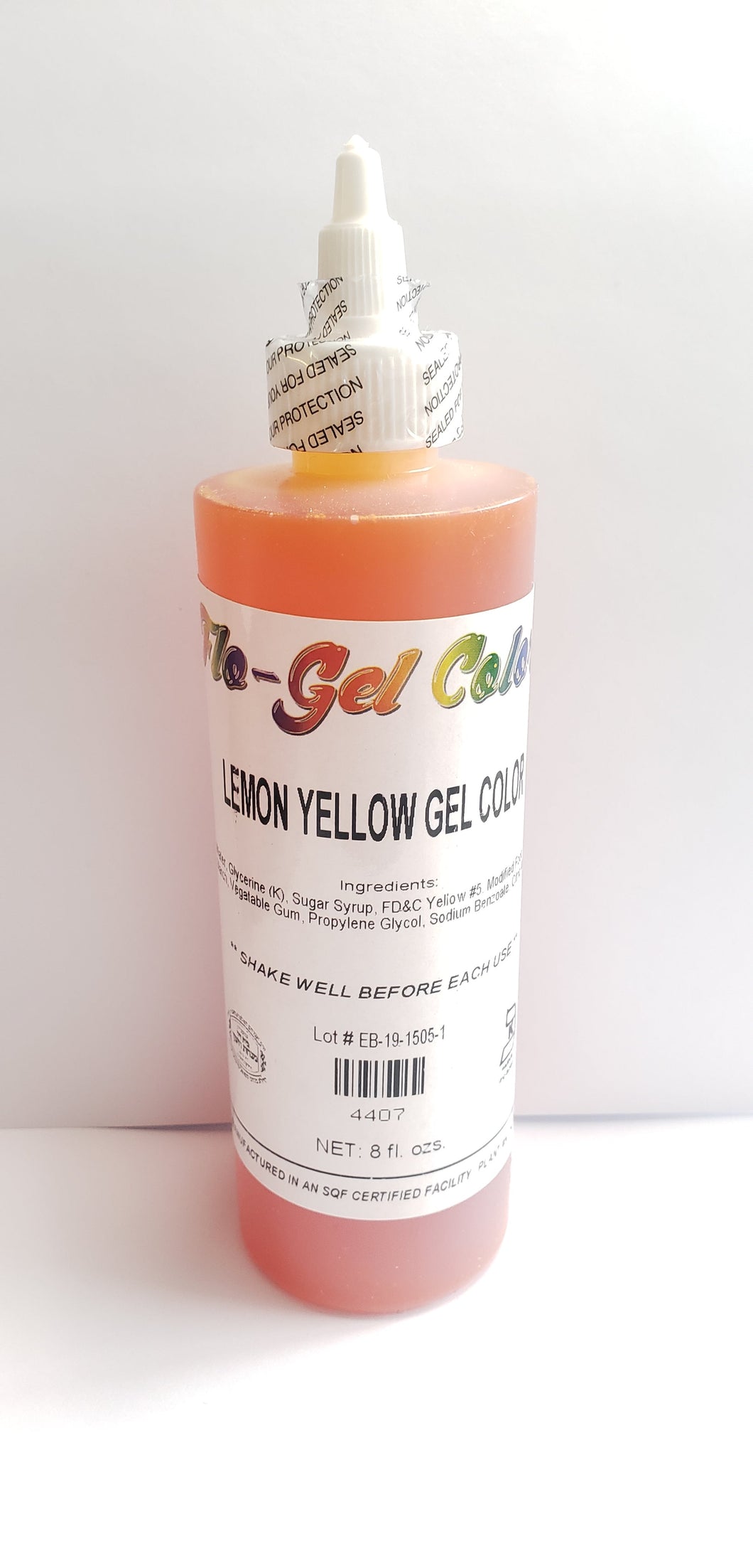 Lemon Yellow Gel Food Coloring