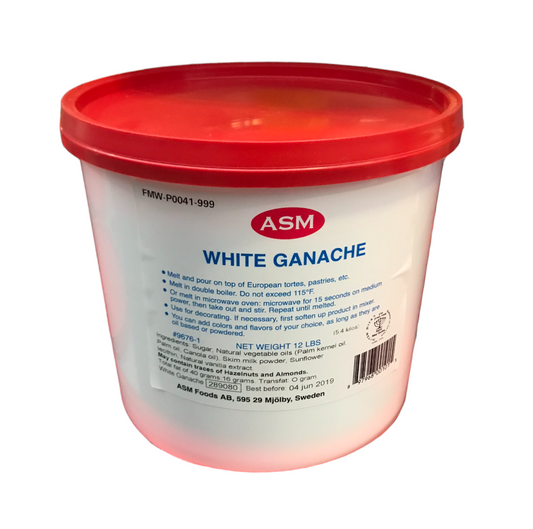 White Genache 12 Lb Pail