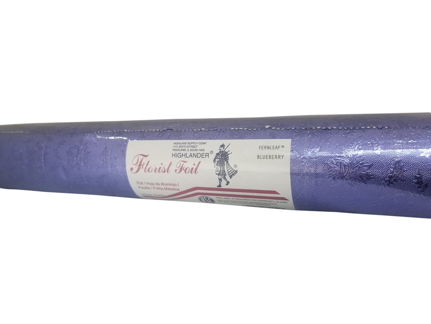 Embossed Foil Roll - Fernleaf Blueberry