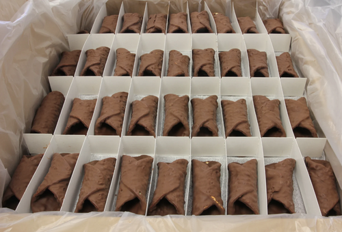Large - Chocolate Covered Cannoli Shells - 144/5