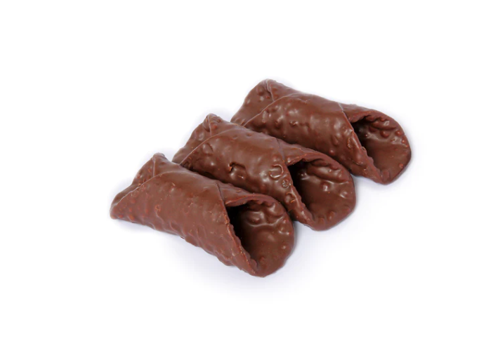 Large - Chocolate Covered Cannoli Shells - 144/5"