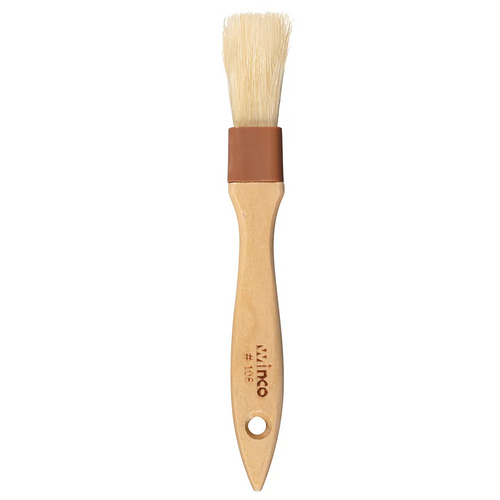 Pastry Brush/Basting Brush - Natural Boar Hair (Plastic Ferrule) - Flat - 1