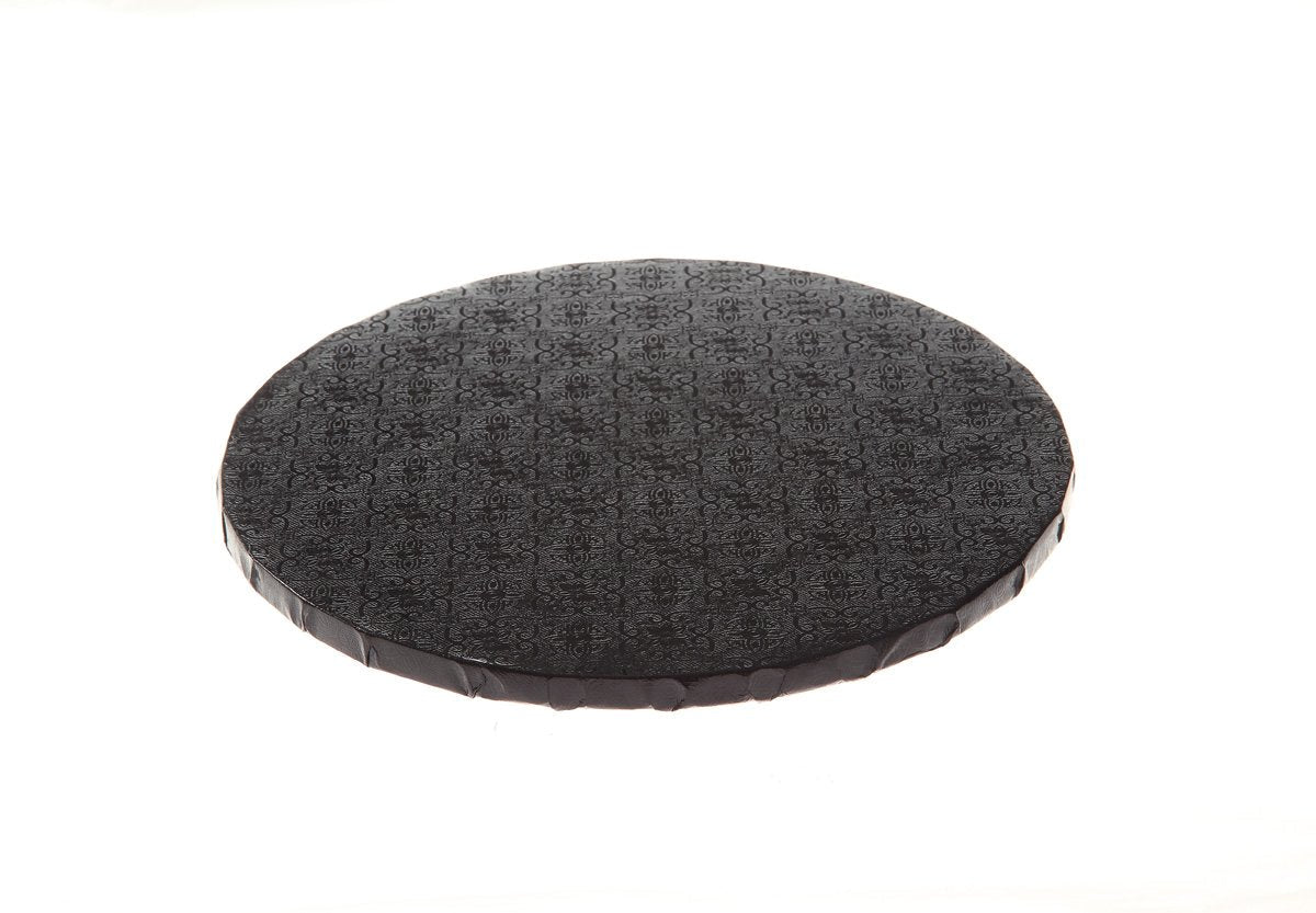 Round Black Cake Drums - 16" x 16"