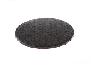 Round Black Cake Drums - 12" x 12"