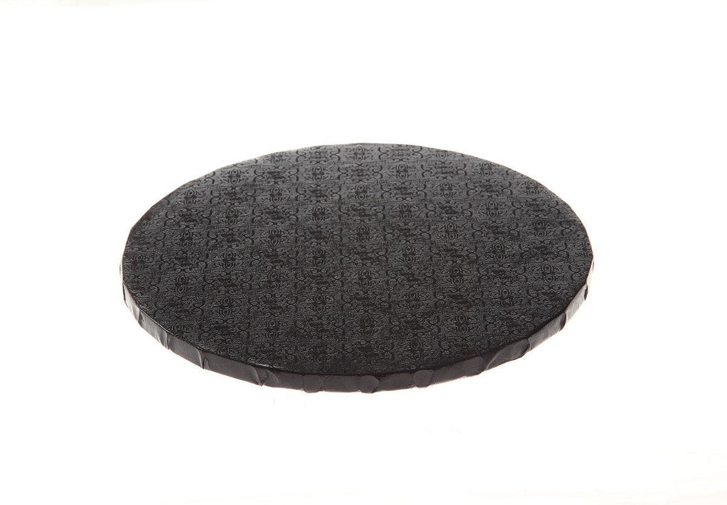 Round Black Cake Drums - 12