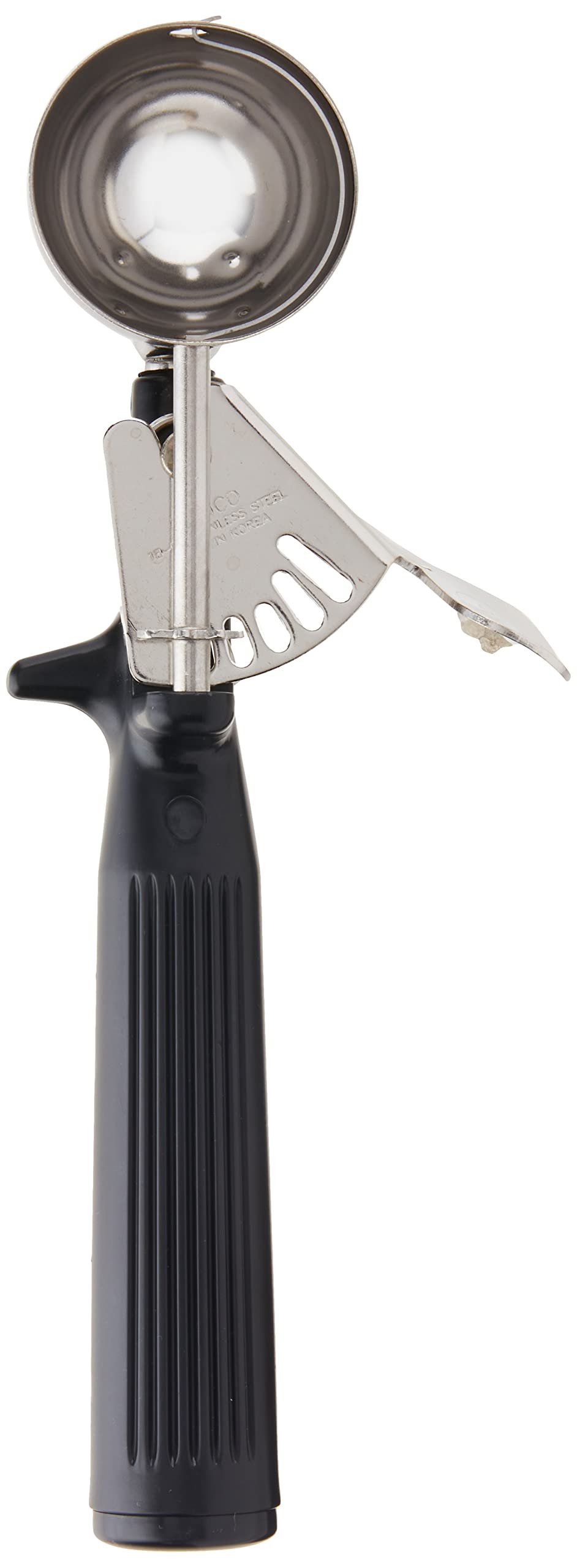 Winco Black 1oz Deluxe Disher ICOP-30