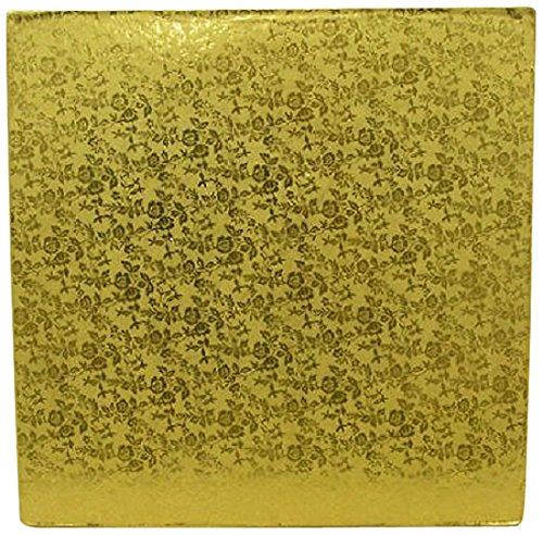 Square Gold Cake Drums - 20