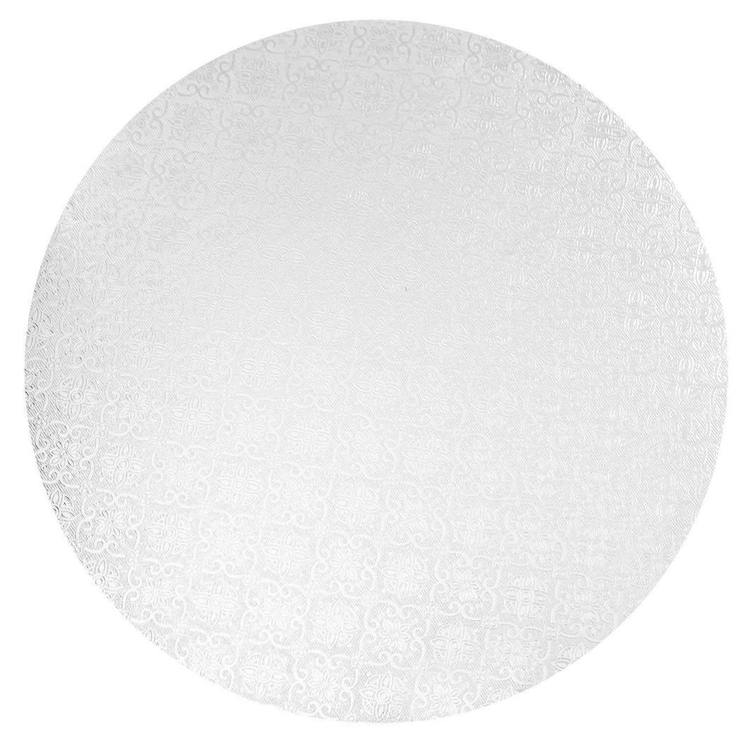 Round White Cake Drums - 12