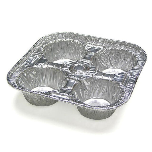 Large 4 Cavity Muffin Aluminum Pan Y654835