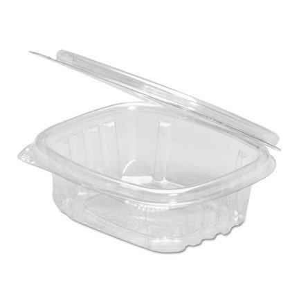 Clear Hinged Deli Container - 12 Oz - 5.38 x 4.5 x 2.5