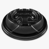 Reclosable Dome Lid For Hotcup (Black) OPT316