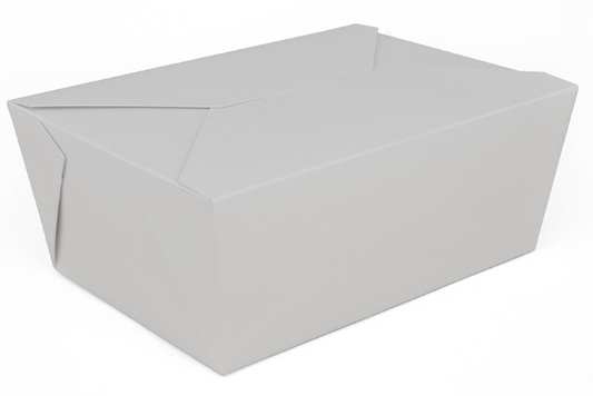 CHAMPAK #4 WHITE FOOD BOX - 200 PC