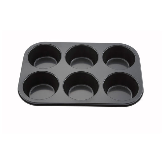 6 Cup Jumbo Muffin Pan, Non-stick, 7 oz, Carbon Steel