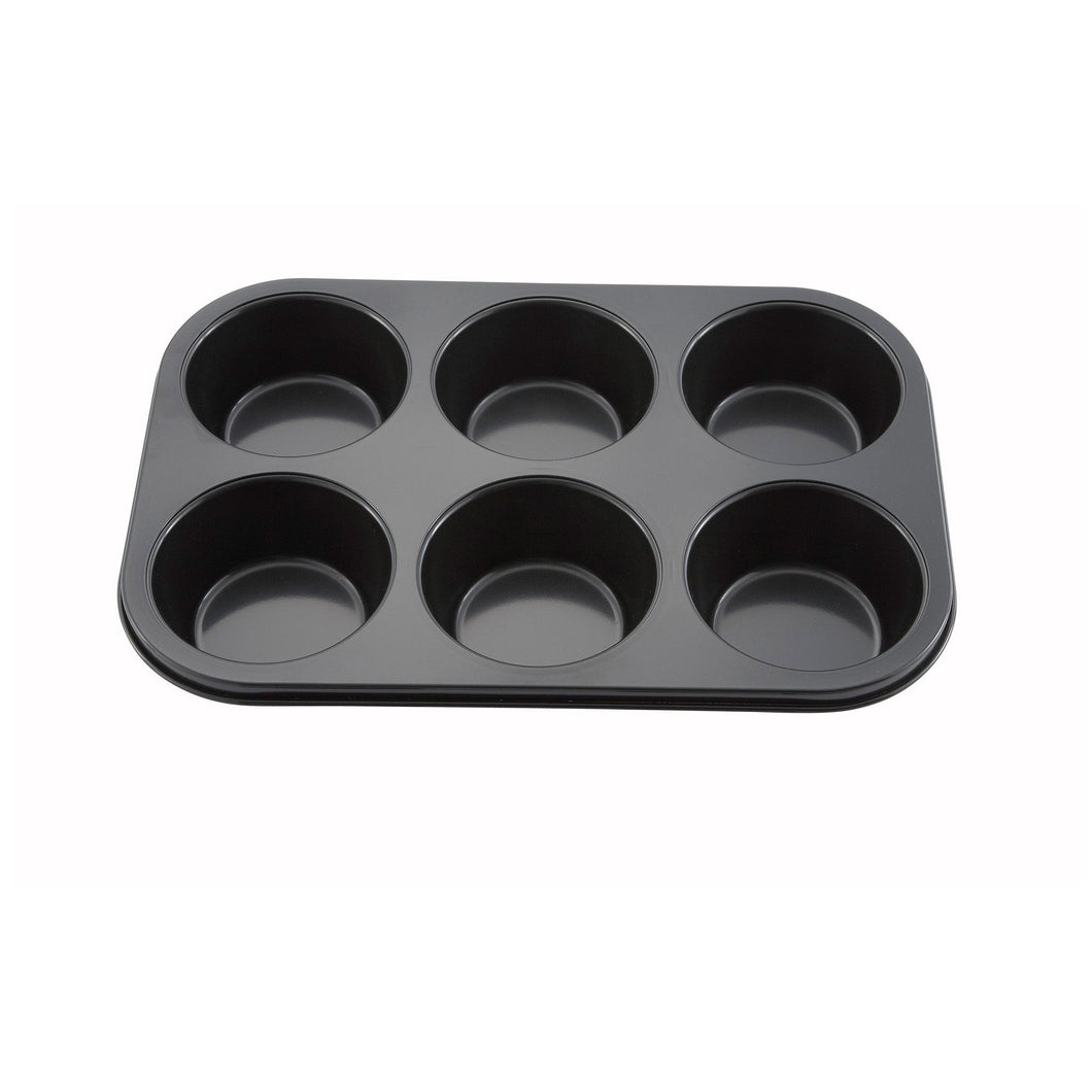 6 Cup Jumbo Muffin Pan, Non-stick, 7 oz, Carbon Steel