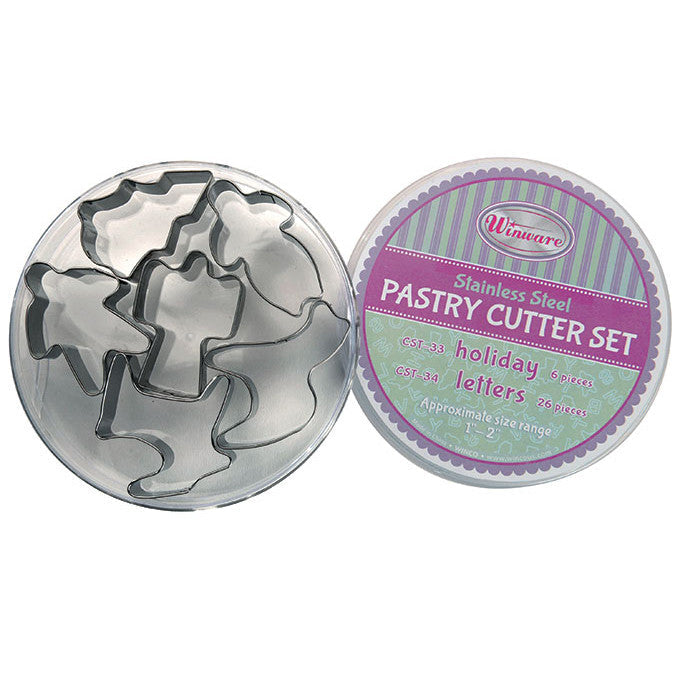 Holiday Cookie Cutter Set  - Pack of 6