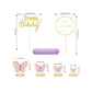 Cupcake Topper Pink Butterfly 60 PCS