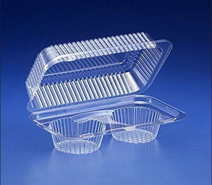 Lindar Double Cupcake Box (plastic hinged container)