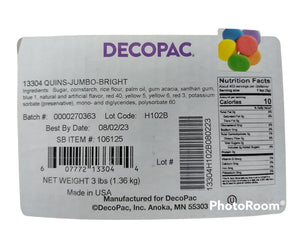 Decopac Bright Jumbo Sprinkles and Quins