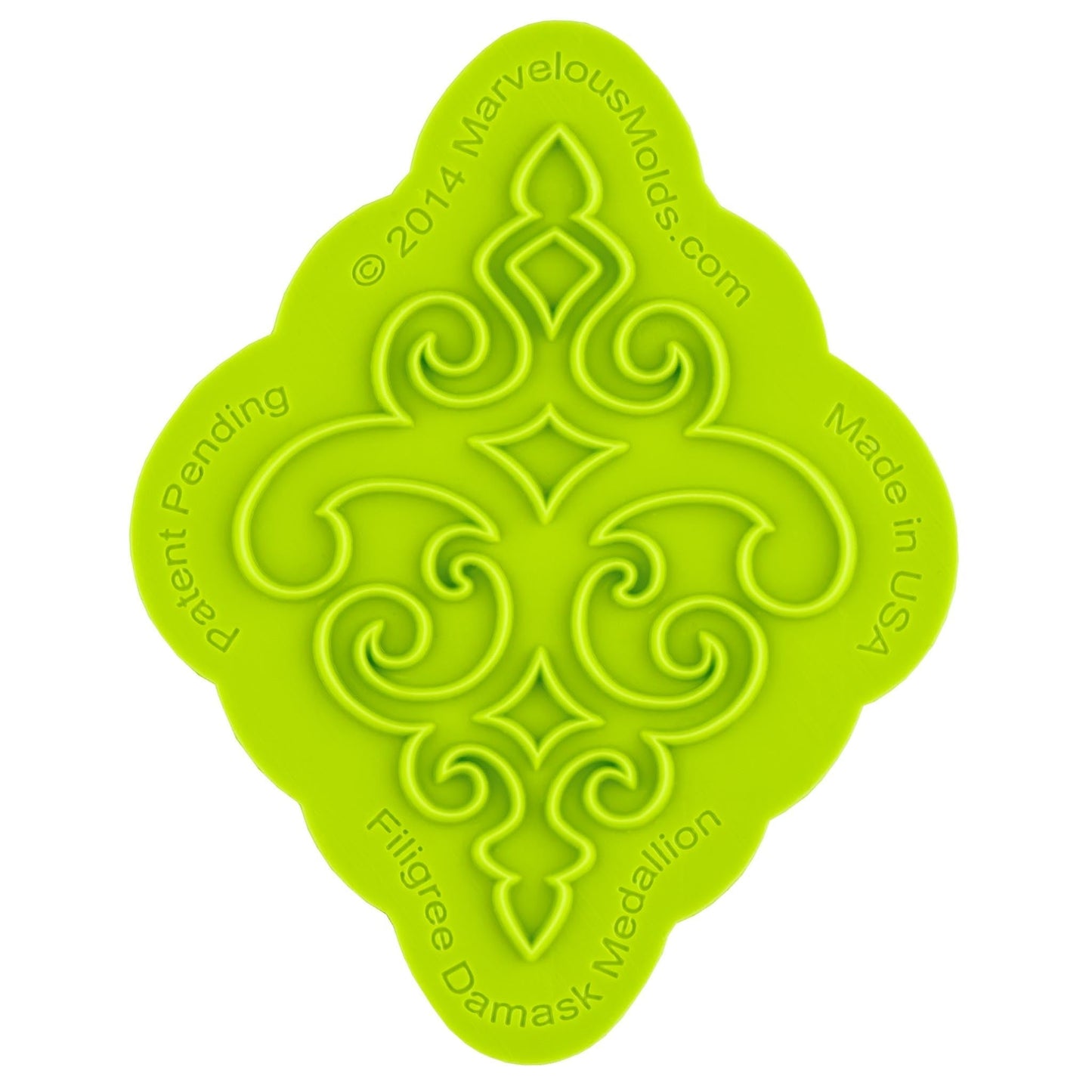 Filigree Damask Medallion Silicone Onlay