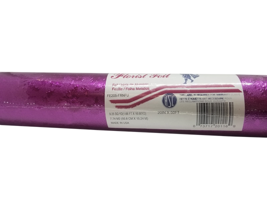 Embossed Foil Roll - Fernleaf Fuchsia