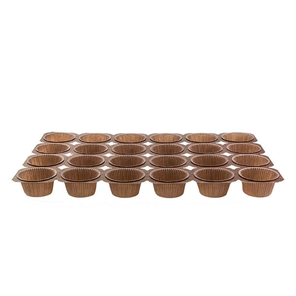 2oz Muffin Tray - Brown Cup (125 Qty)