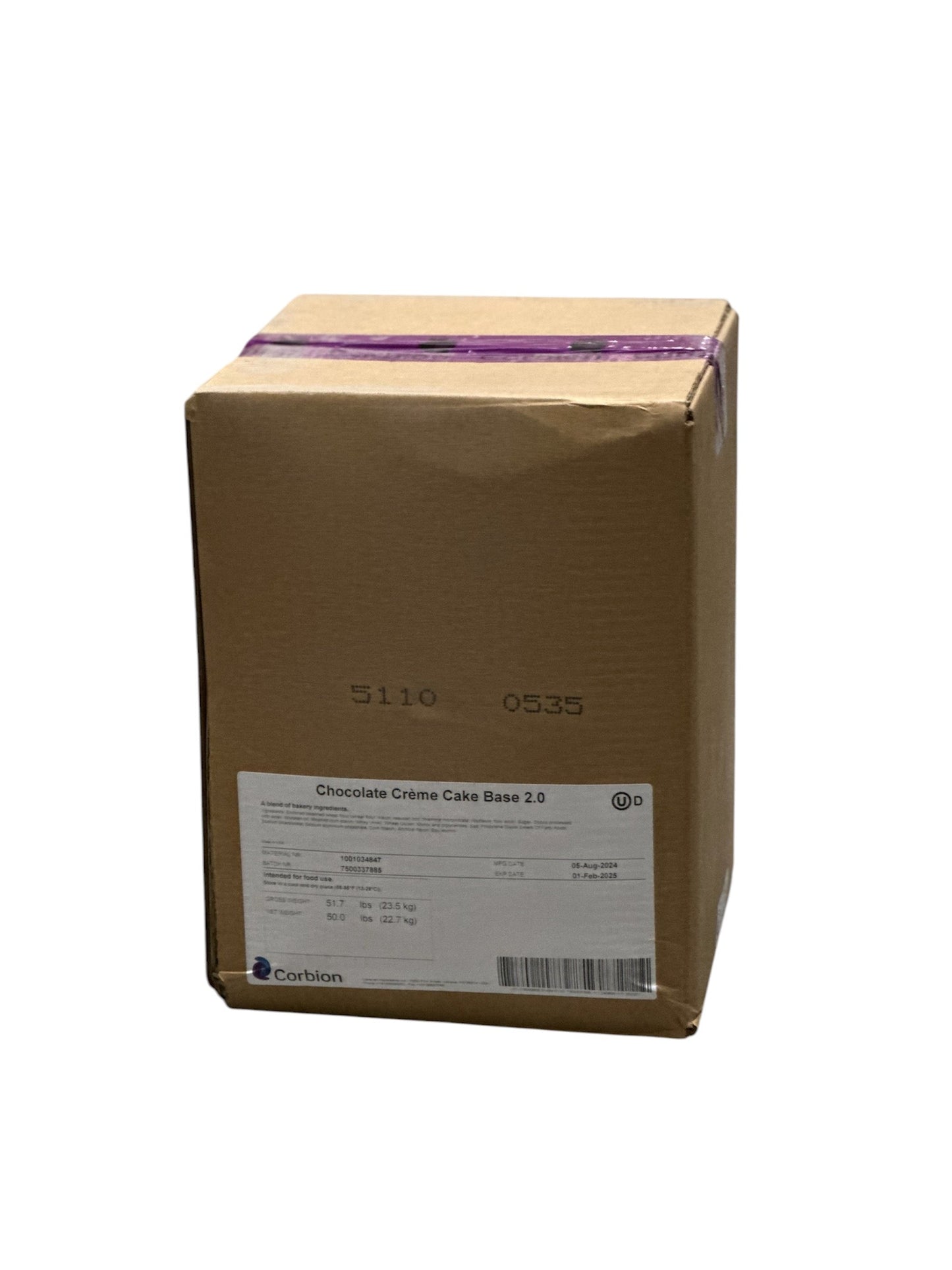 Caravan Chocolate cream cake base 50lb