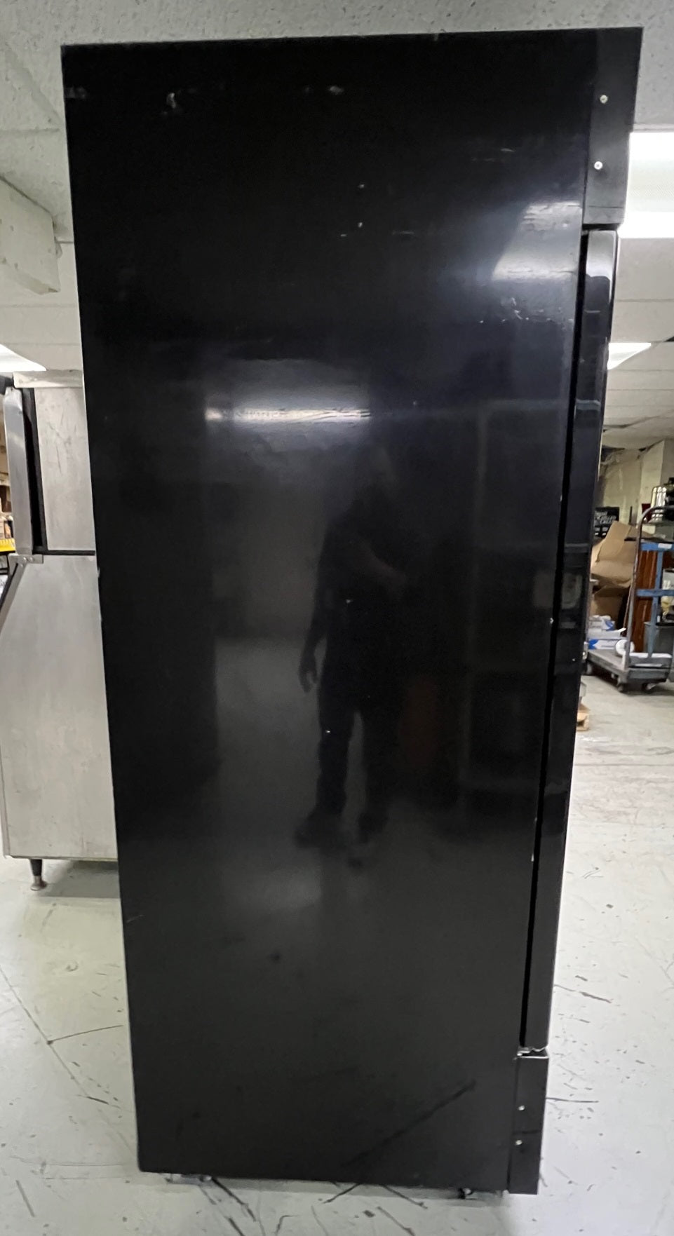 Atosa MCF8728GR Black Exterior 3-Swing Glass Door Merchandiser Freezer 82" - USED