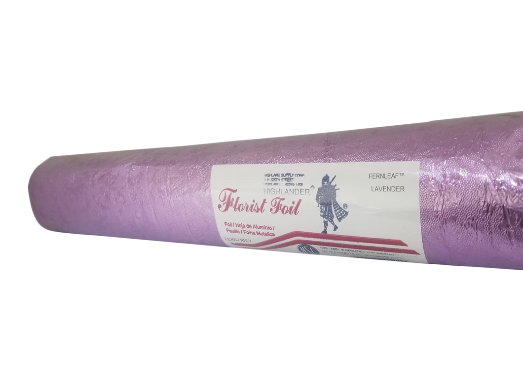 Embossed Foil Roll - Fernleaf Lavender