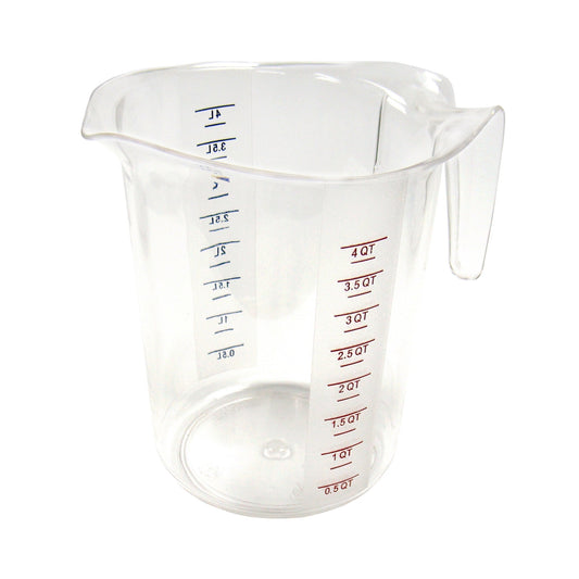 4qt Measuring Cup, Plastic, Color Graduations