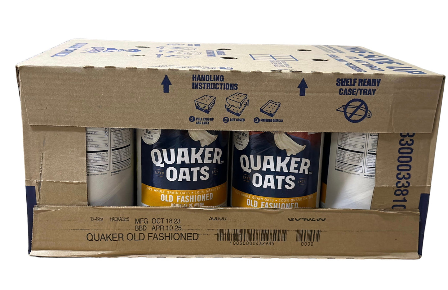 Quaker Oats Old Fashioned - 12/42 oz